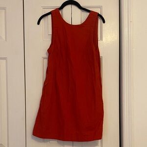 Free People Full Of Sunshine Cotton-Linen Mini Red Dress